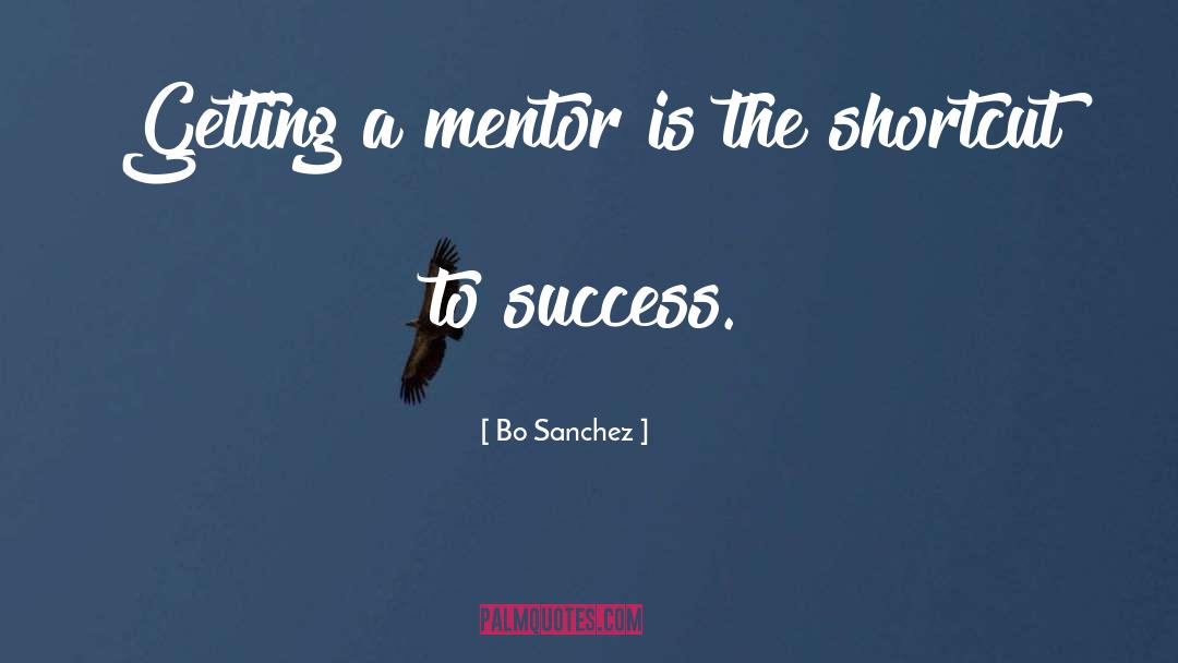 Bo Sanchez Quotes: Getting a mentor is the