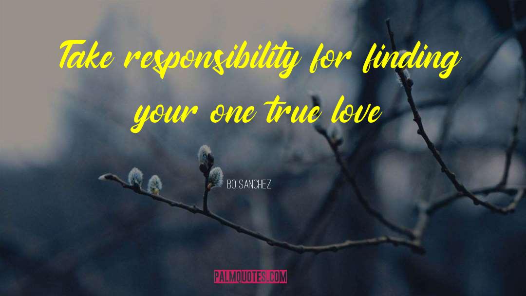 Bo Sanchez Quotes: Take responsibility for finding your