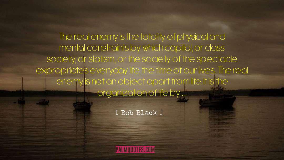 Bob Black Quotes: The real enemy is the