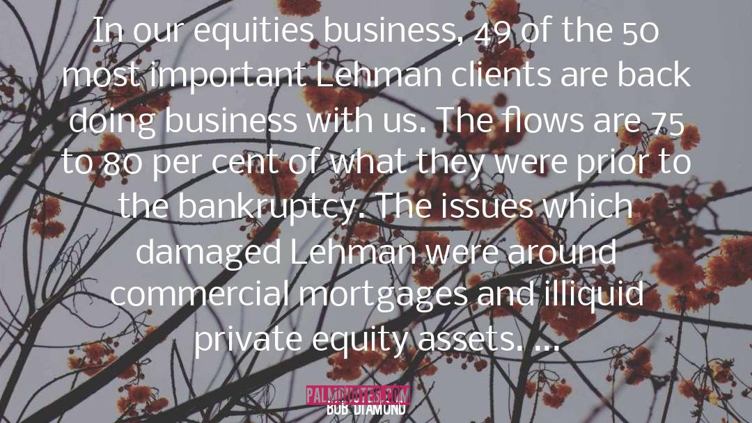 Bob Diamond Quotes: In our equities business, 49