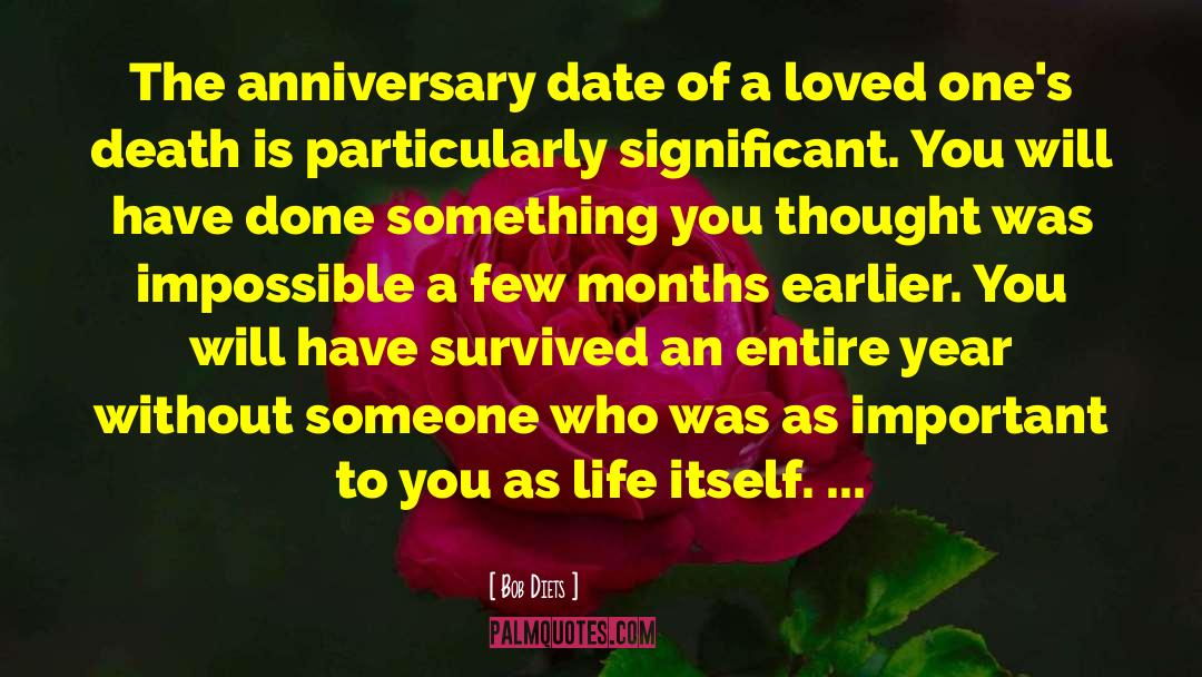 Bob Diets Quotes: The anniversary date of a