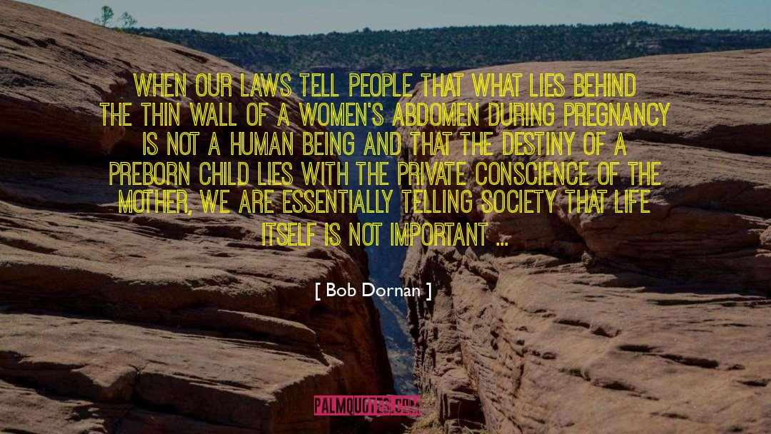Bob Dornan Quotes: When our laws tell people