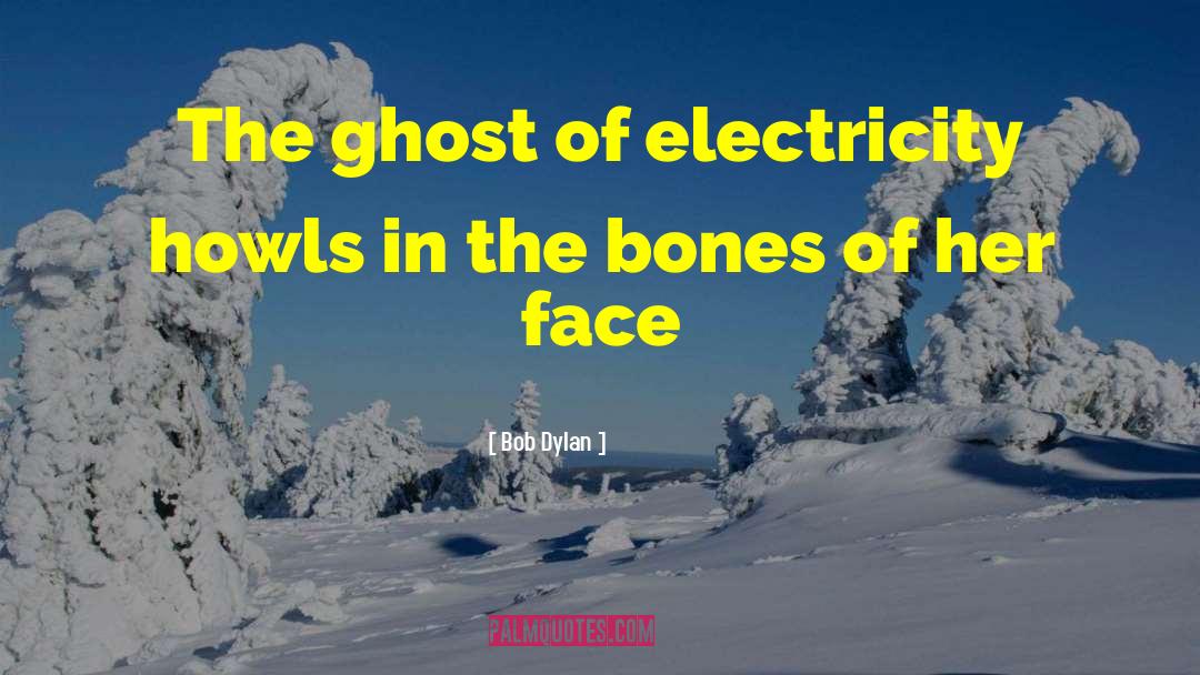 Bob Dylan Quotes: The ghost of electricity howls