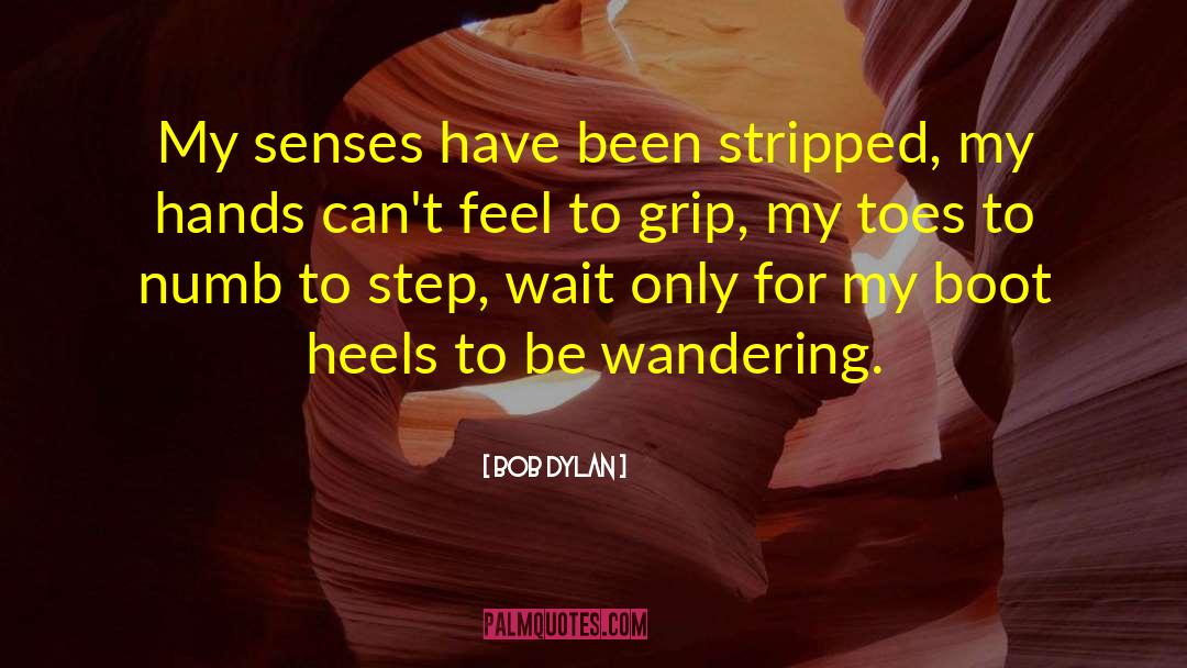 Bob Dylan Quotes: My senses have been stripped,