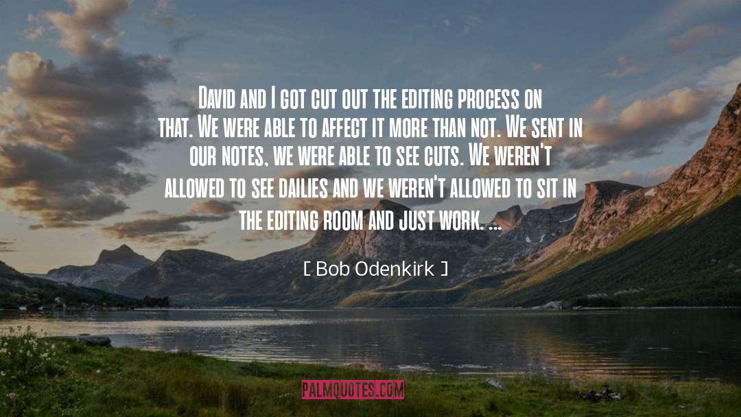 Bob Odenkirk Quotes: David and I got cut