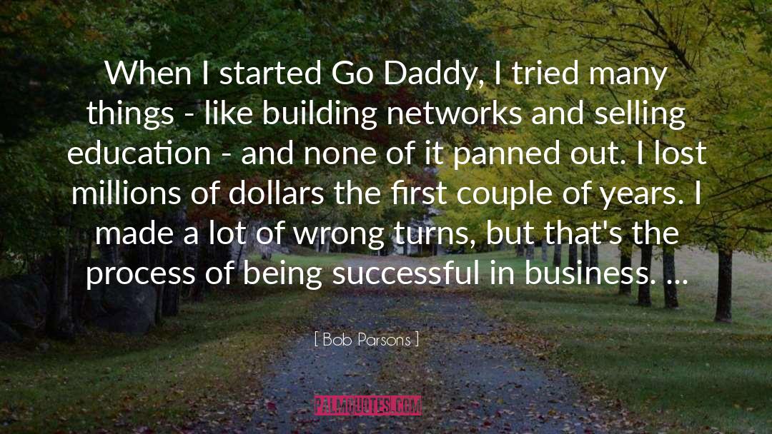 Bob Parsons Quotes: When I started Go Daddy,