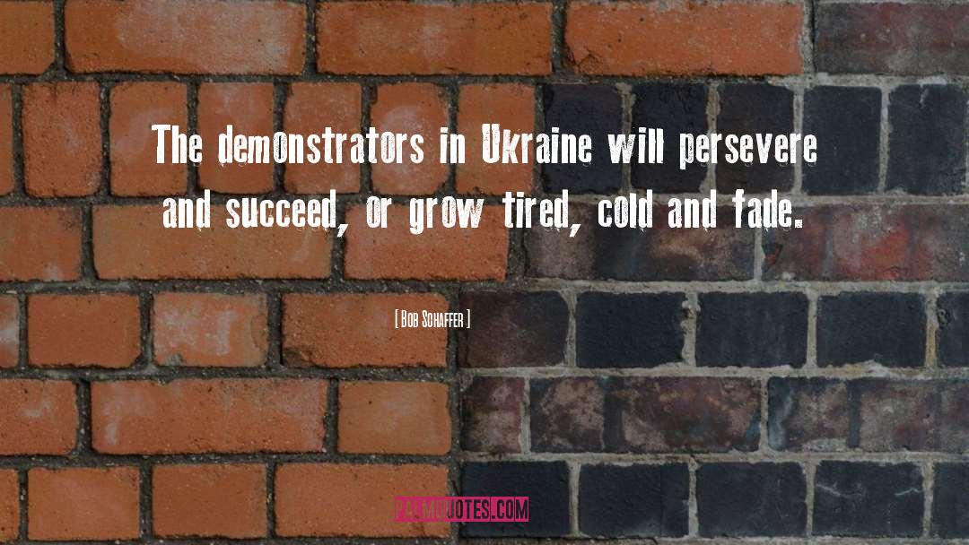 Bob Schaffer Quotes: The demonstrators in Ukraine will