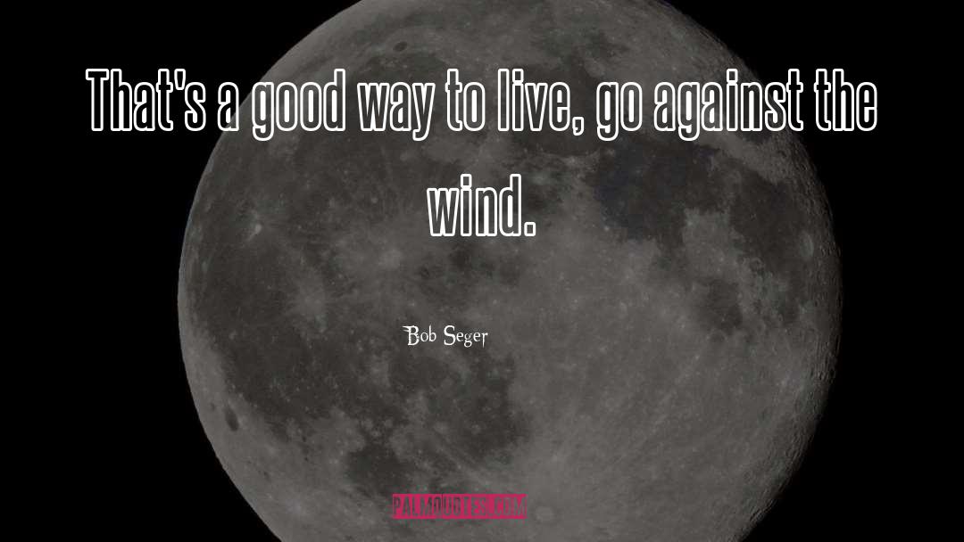 Bob Seger Quotes: That's a good way to
