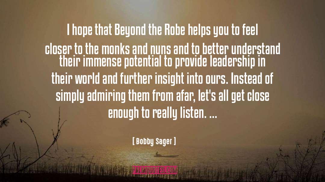 Bobby Sager Quotes: I hope that Beyond the