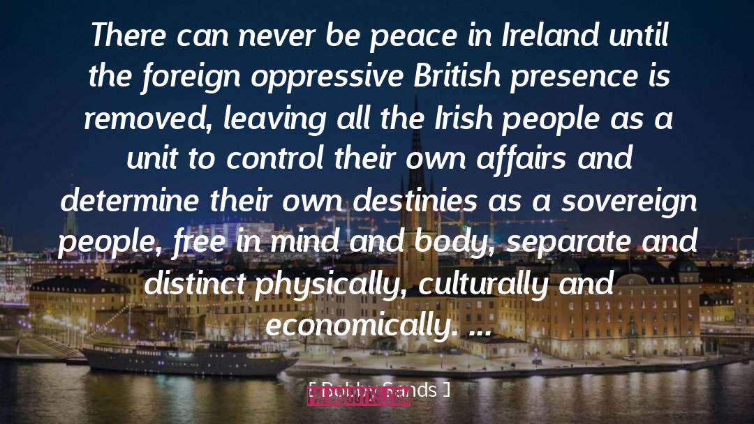 Bobby Sands Quotes: There can never be peace