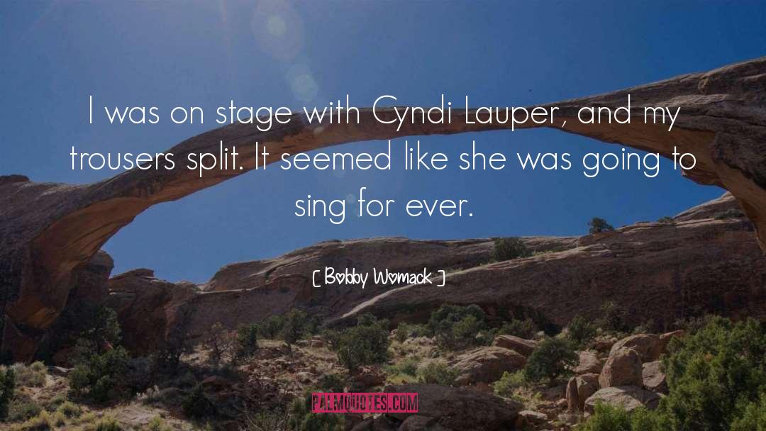 Bobby Womack Quotes: I was on stage with