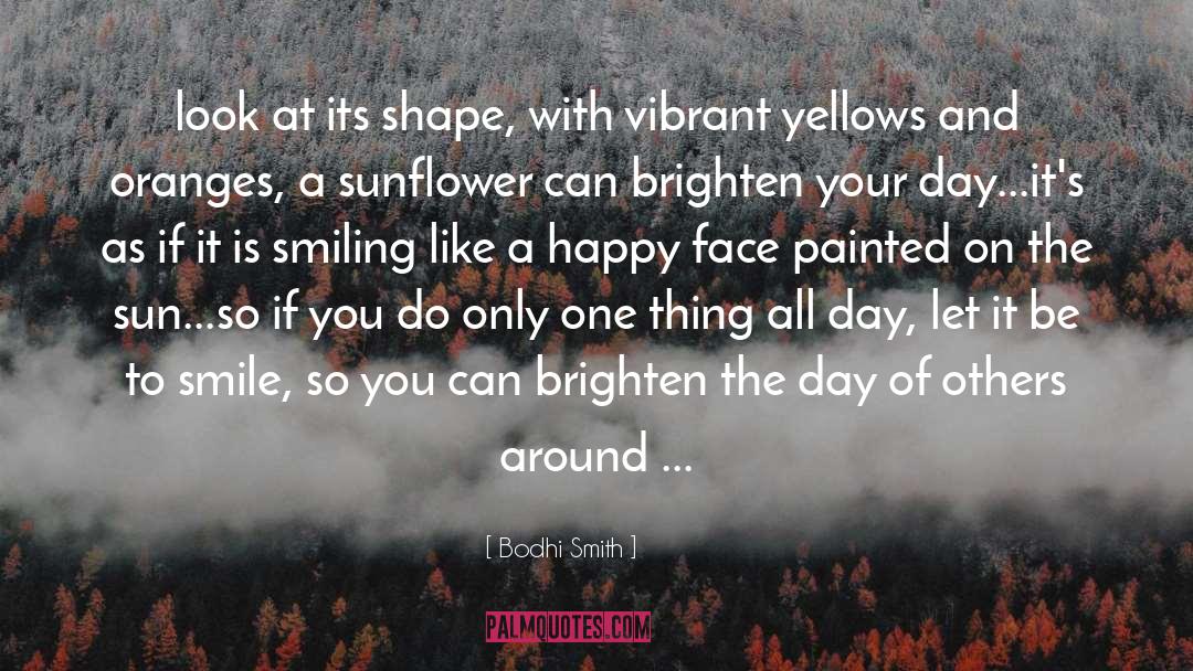 Bodhi Smith Quotes: look at its shape, with