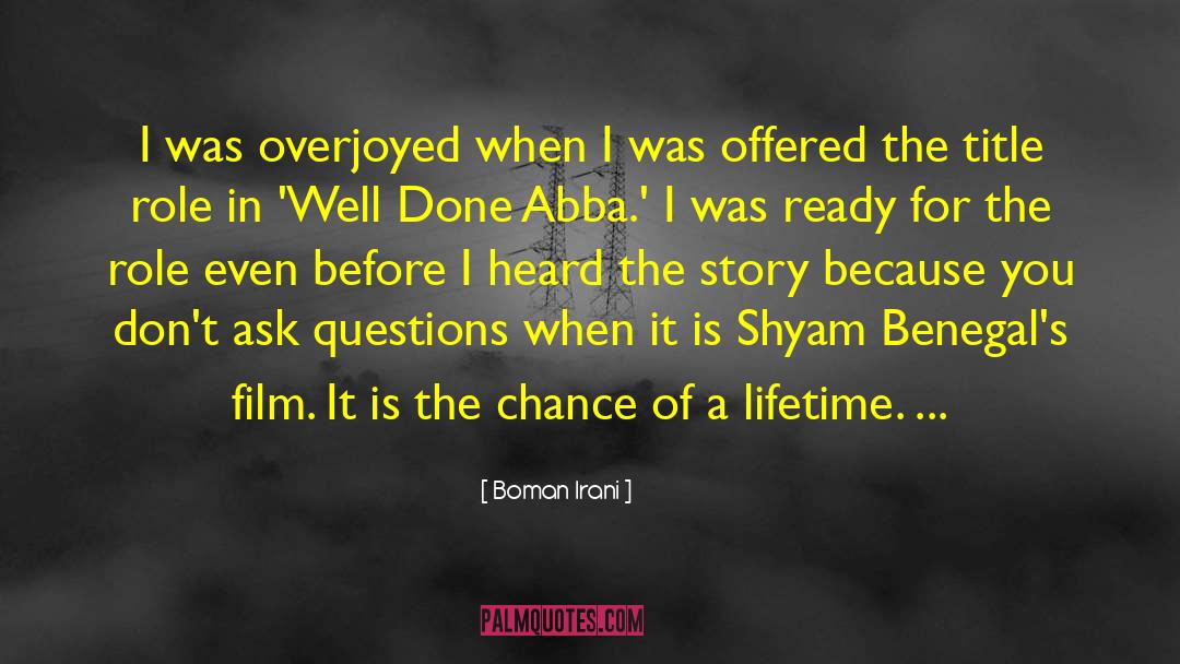Boman Irani Quotes: I was overjoyed when I