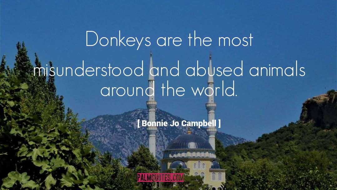Bonnie Jo Campbell Quotes: Donkeys are the most misunderstood