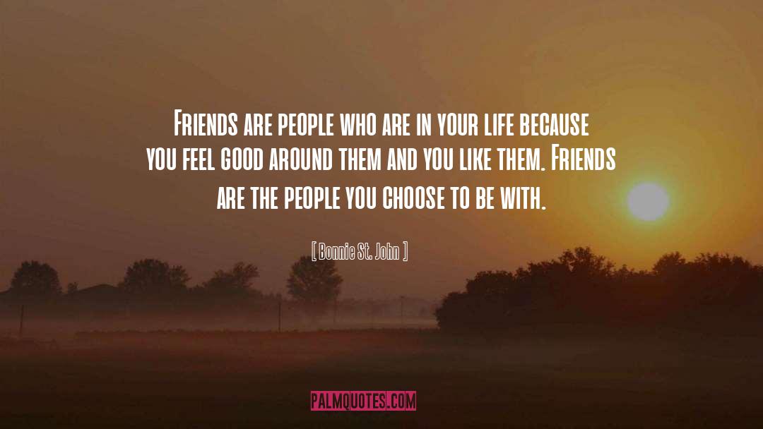 Bonnie St. John Quotes: Friends are people who are
