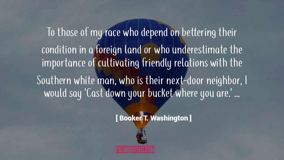 Booker T. Washington Quotes: To those of my race