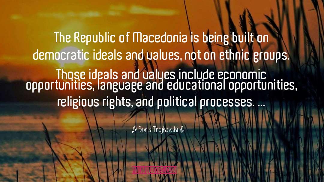 Boris Trajkovski Quotes: The Republic of Macedonia is