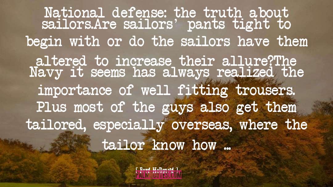 Boyd McDonald Quotes: National defense: the truth about