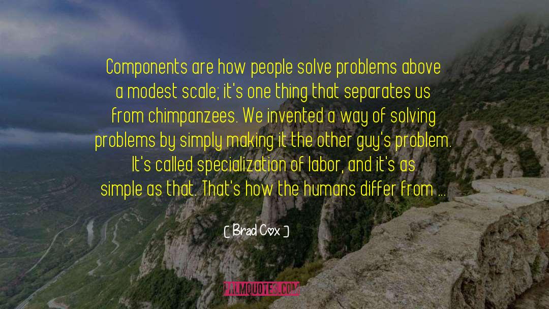 Brad Cox Quotes: Components are how people solve