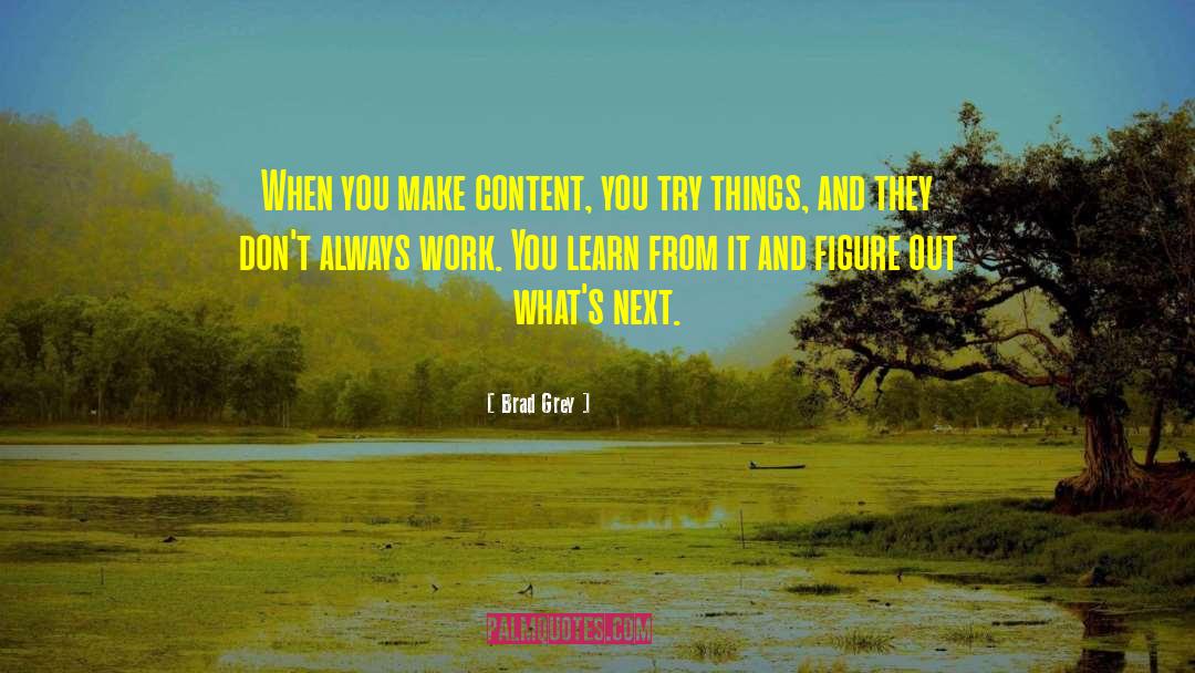 Brad Grey Quotes: When you make content, you