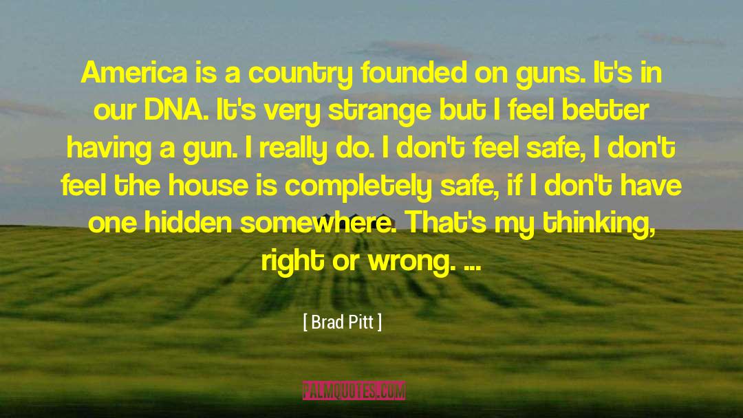 Brad Pitt Quotes: America is a country founded