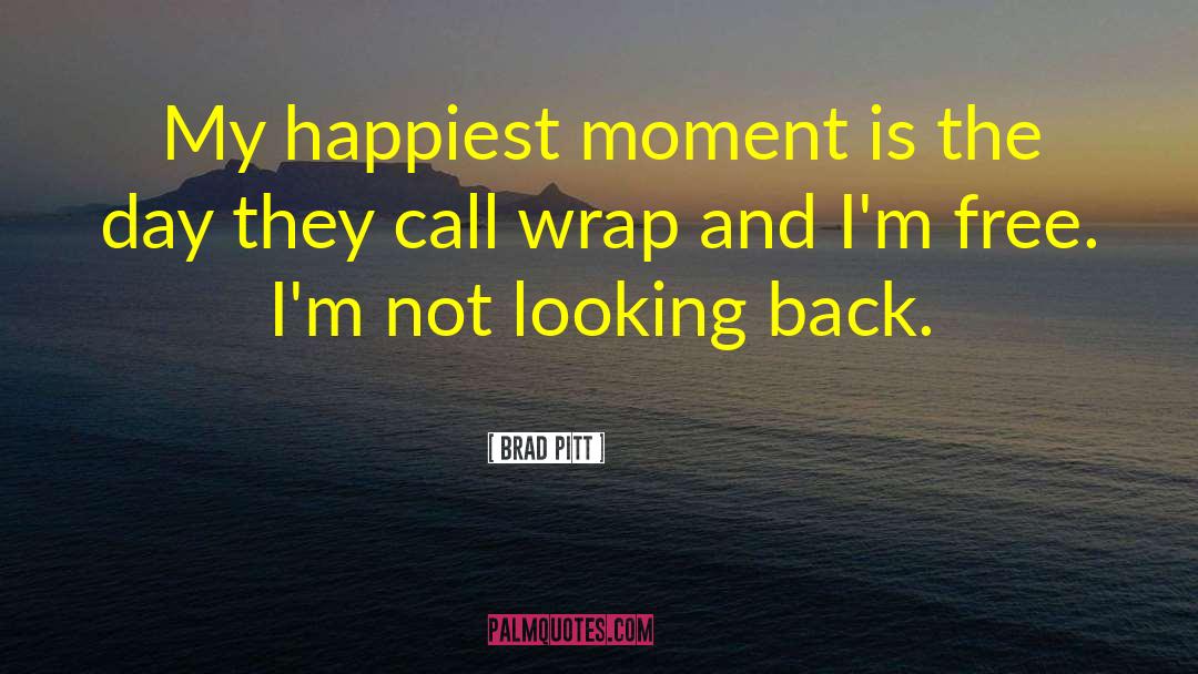 Brad Pitt Quotes: My happiest moment is the