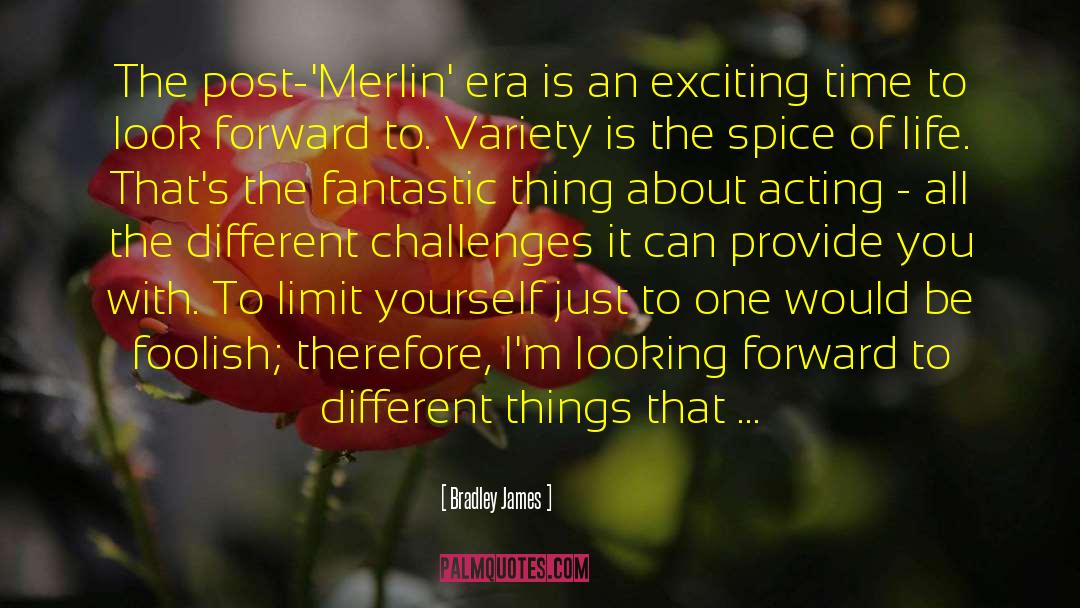 Bradley James Quotes: The post-'Merlin' era is an