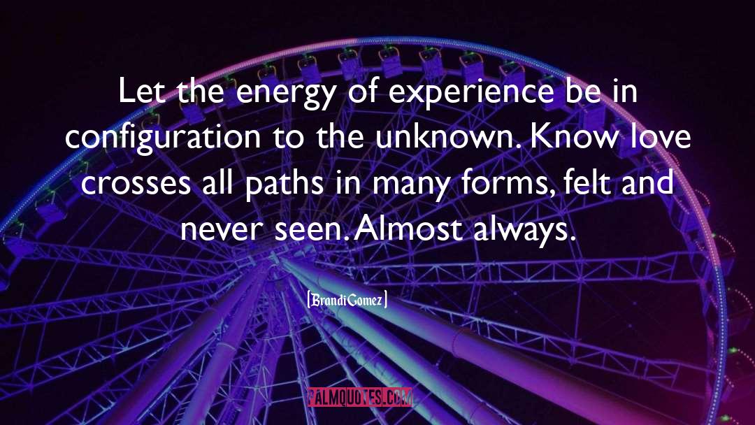 Brandi Gomez Quotes: Let the energy of experience