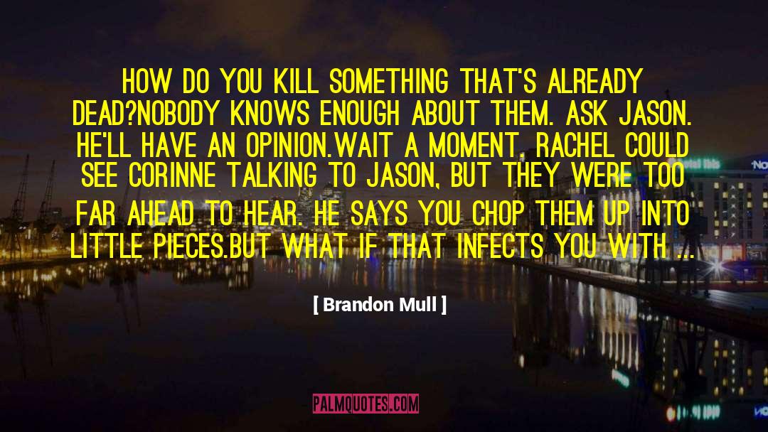 Brandon Mull Quotes: How do you kill something