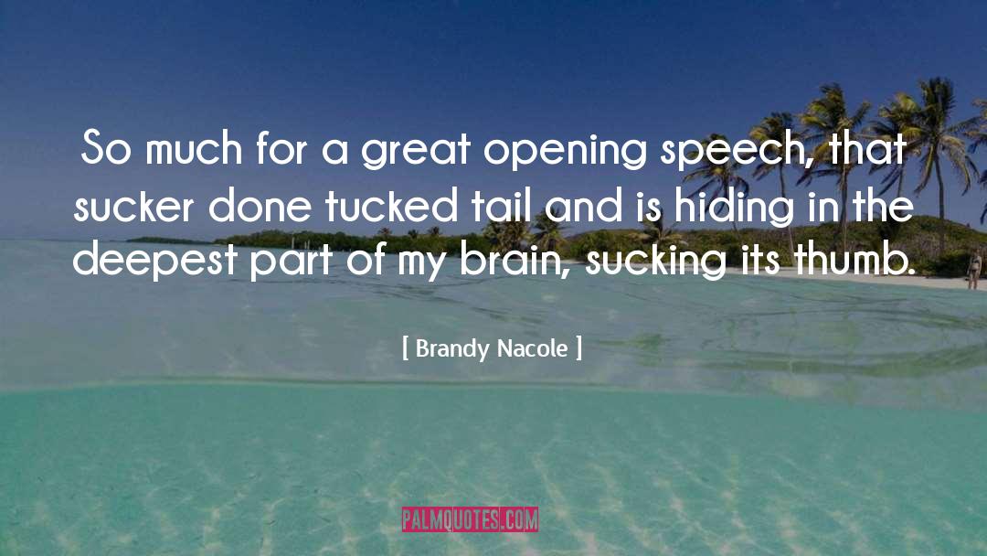 Brandy Nacole Quotes: So much for a great