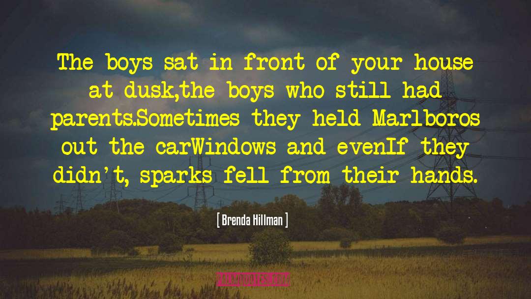 Brenda Hillman Quotes: The boys sat in front
