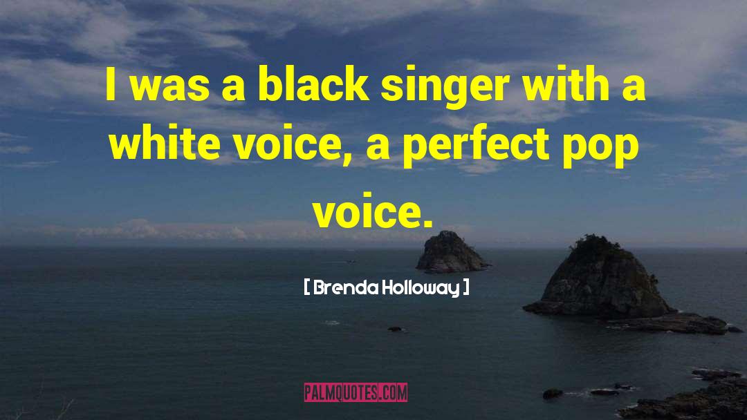 Brenda Holloway Quotes: I was a black singer