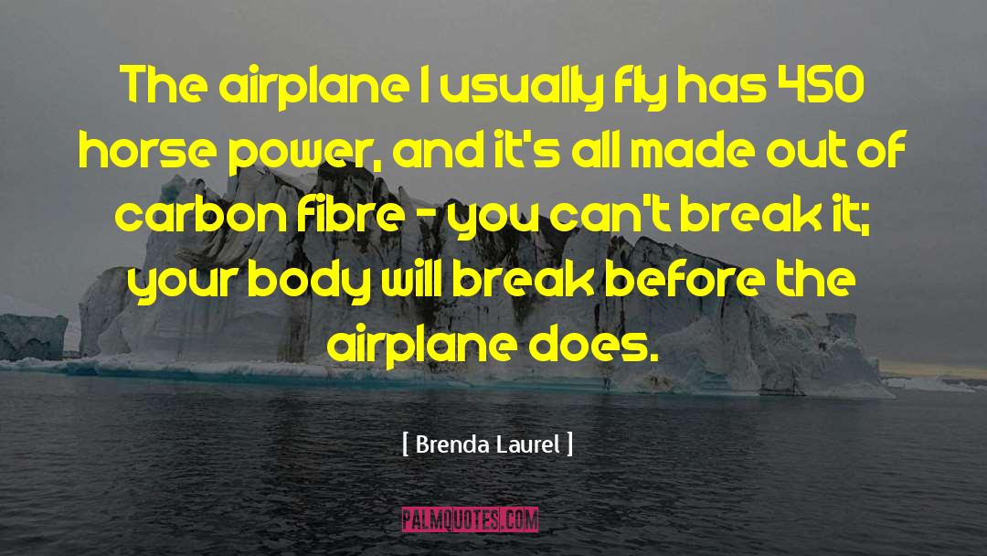 Brenda Laurel Quotes: The airplane I usually fly