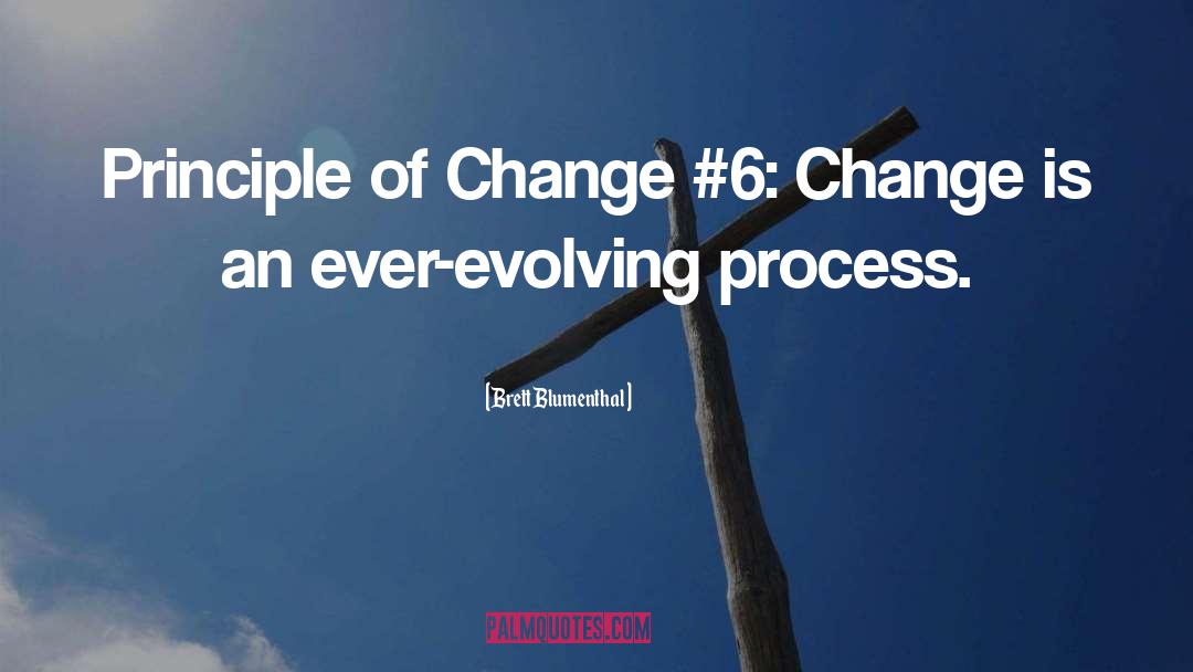 Brett Blumenthal Quotes: Principle of Change #6: Change