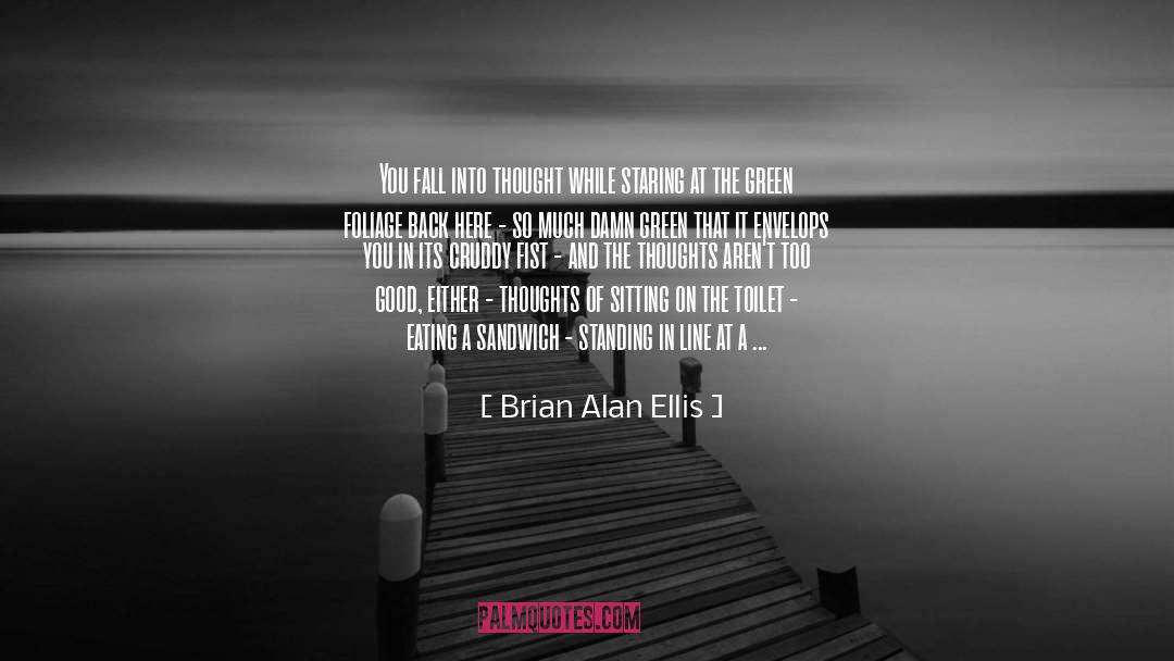 Brian Alan Ellis Quotes: You fall into thought while