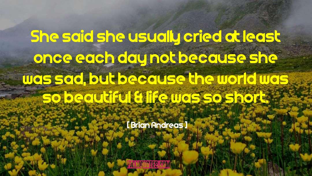 Brian Andreas Quotes: She said she usually cried