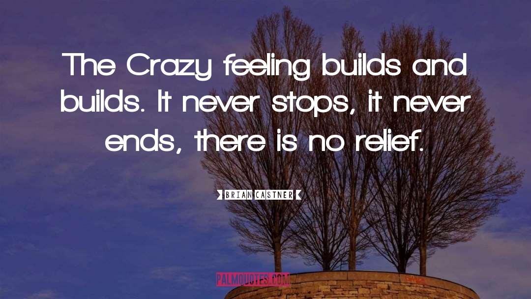 Brian Castner Quotes: The Crazy feeling builds and