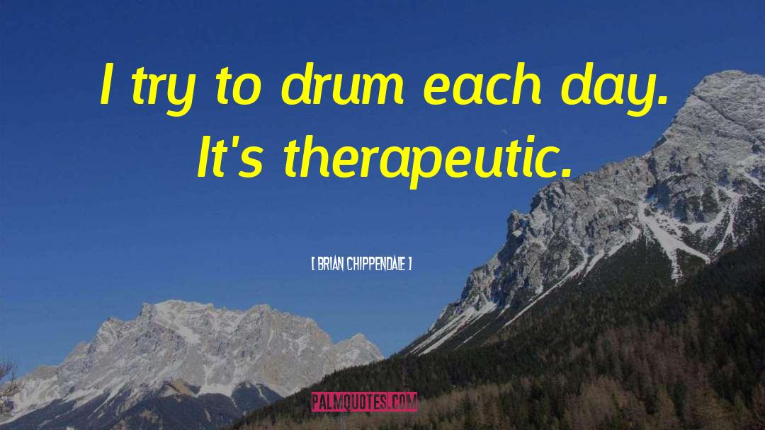 Brian Chippendale Quotes: I try to drum each
