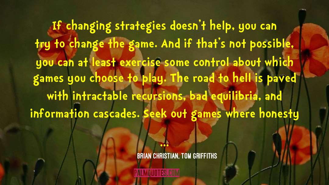 Brian Christian, Tom Griffiths Quotes: If changing strategies doesn't help,
