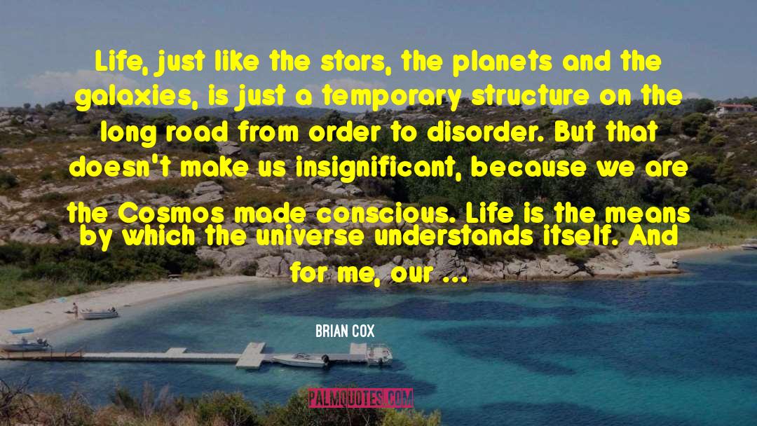 Brian Cox Quotes: Life, just like the stars,