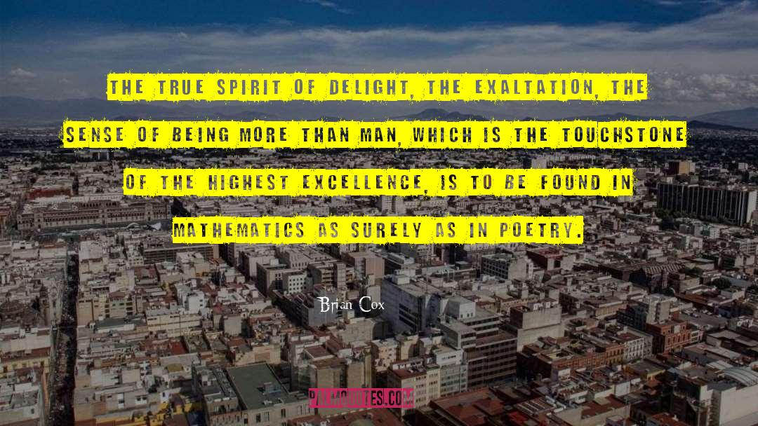 Brian Cox Quotes: The true spirit of delight,
