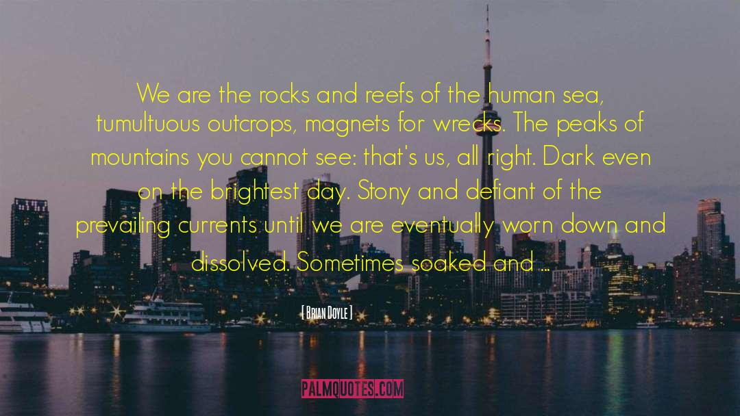 Brian Doyle Quotes: We are the rocks and