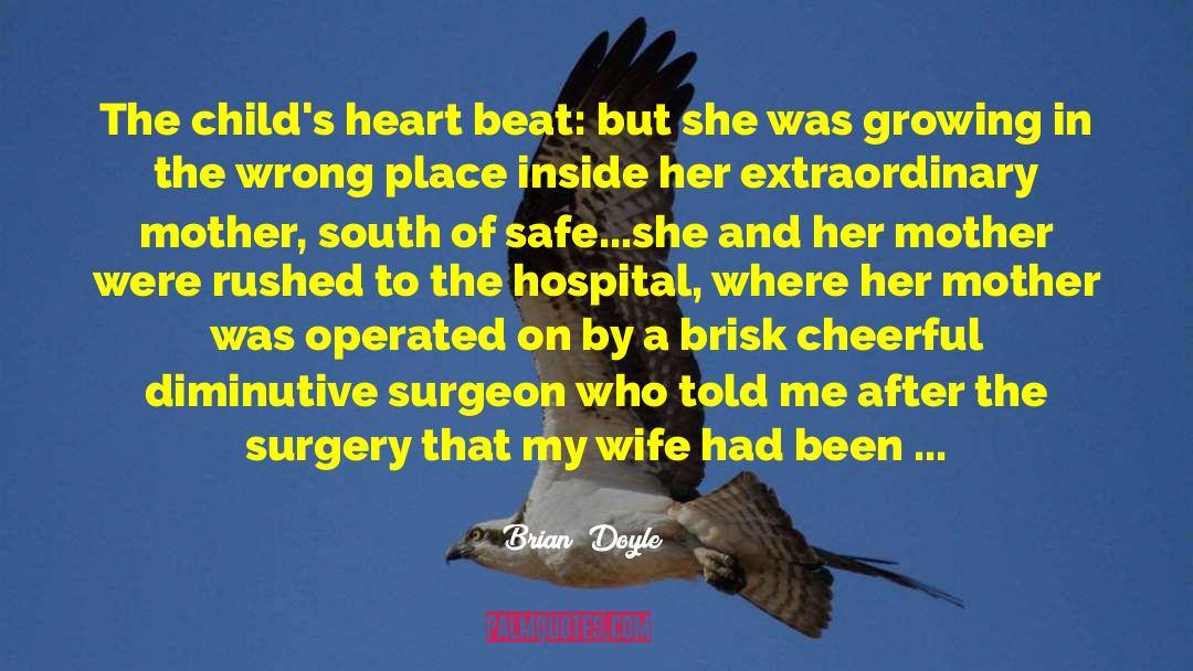 Brian Doyle Quotes: The child's heart beat: but