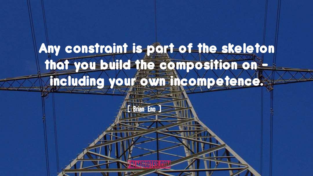 Brian Eno Quotes: Any constraint is part of