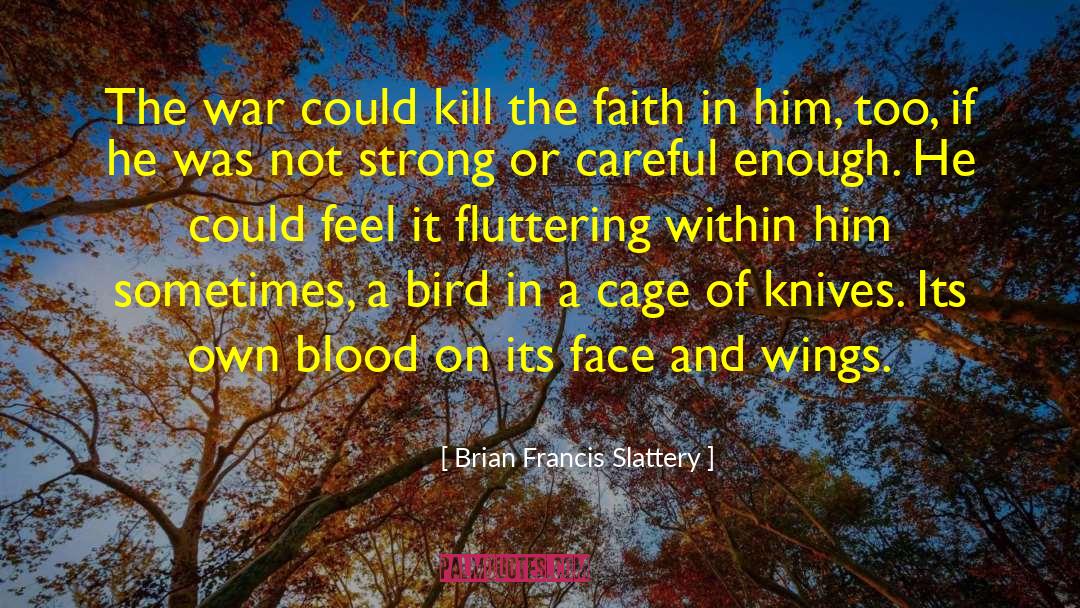 Brian Francis Slattery Quotes: The war could kill the