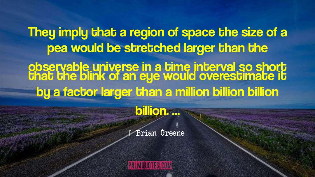 Brian Greene Quotes: They imply that a region
