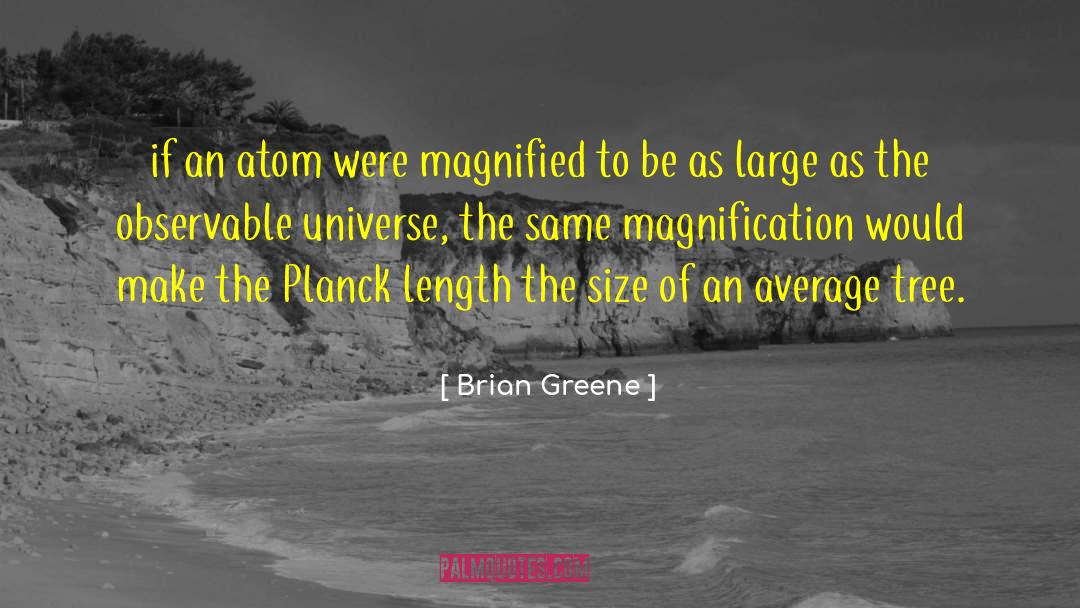 Brian Greene Quotes: if an atom were magnified