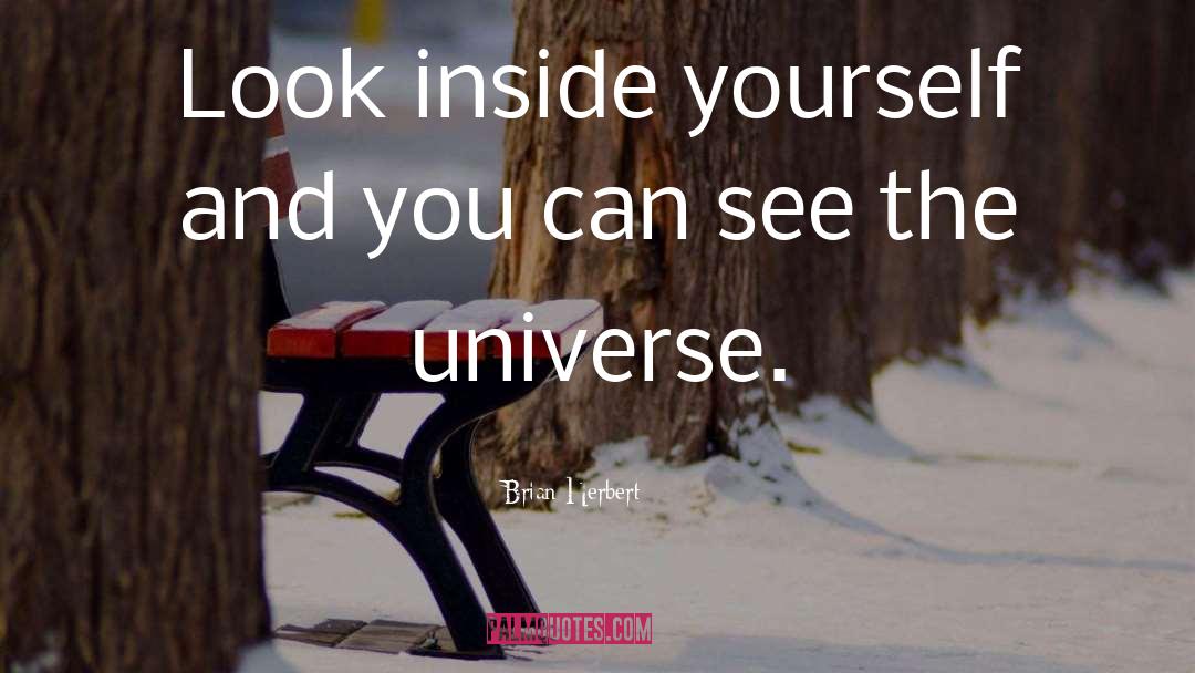 Brian Herbert Quotes: Look inside yourself and you
