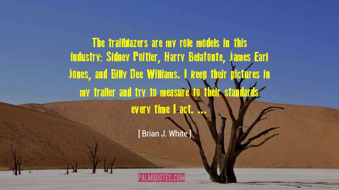 Brian J. White Quotes: The trailblazers are my role