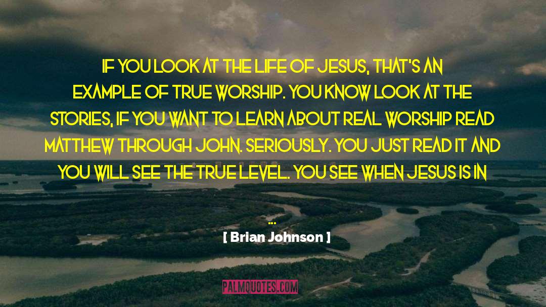 Brian Johnson Quotes: If you look at the